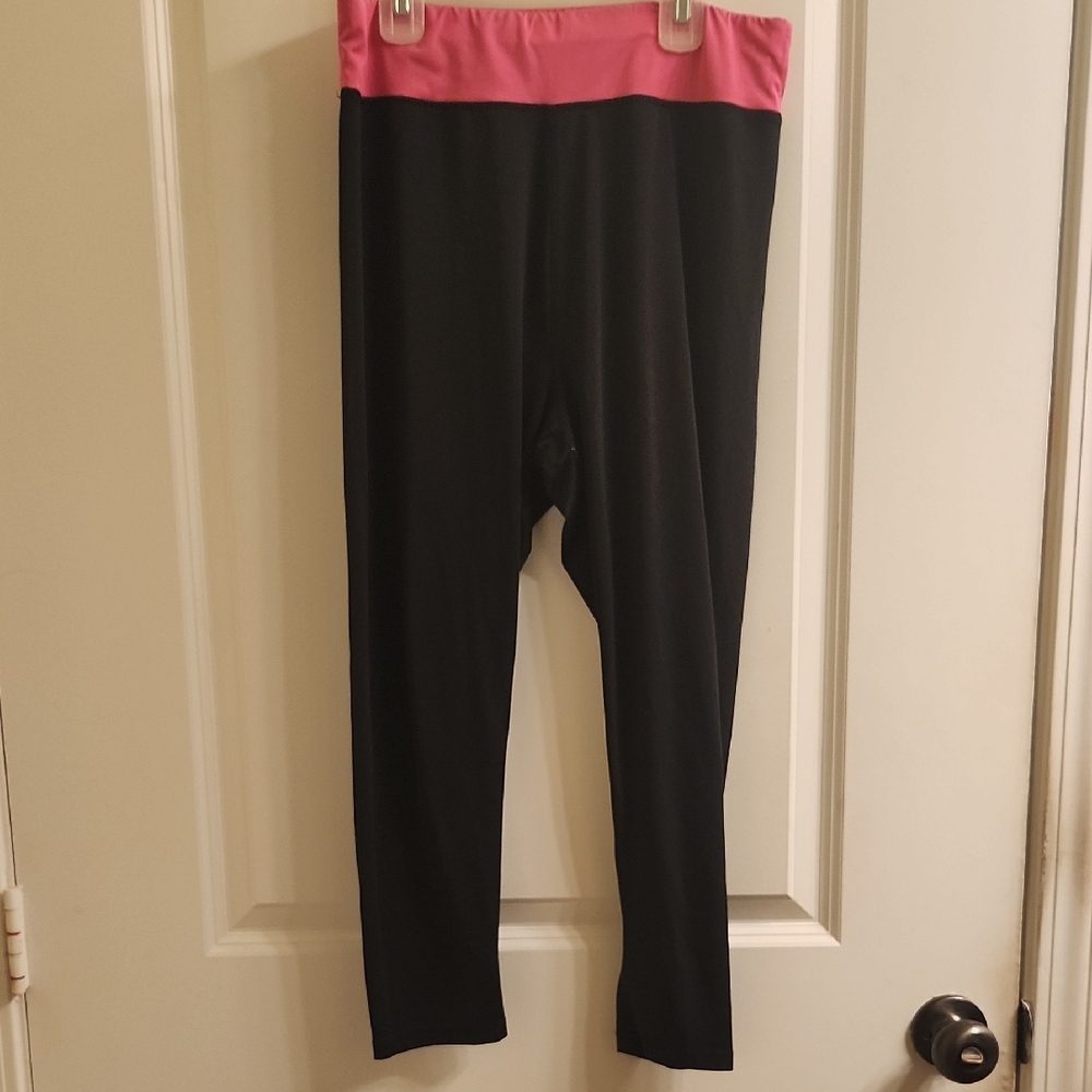 Black & Hot Pink YOGA Pants